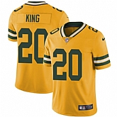 Nike Men & Women & Youth Packers 20 Kevin King Yellow NFL Vapor Untouchable Limited Jersey